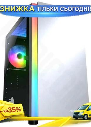 Ku корпус cougar purity universal fit rgb white mini tower з загартованим склом для пк micro atx mini uni2l_k