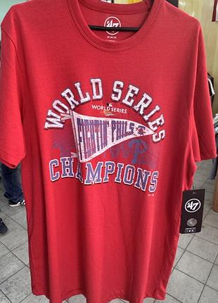 Чоловіча футболка 47 world series champions червона