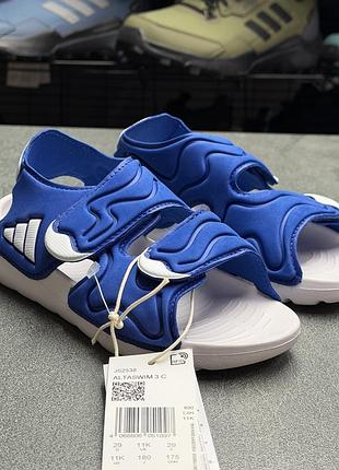 Дитячі сині босоніжки adidas js2538