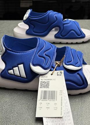 Дитячі сині босоніжки adidas js2538 3
