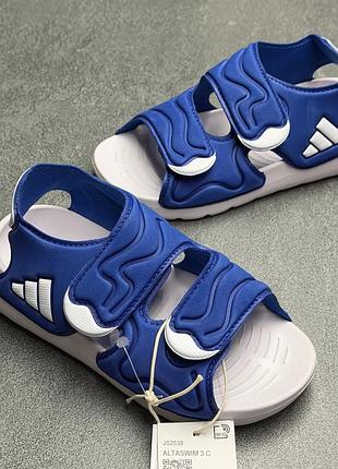 Дитячі сині босоніжки adidas js2538 4