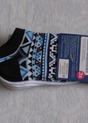 Шкарпетки короткі снукери комплект 3 шт. роз.19 - 22 від lupilu нові нюанс