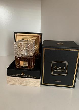 Парфуми lataffa khamrah. на жаль, не мій аромат, купляла за 1300 грн, продаю за 500 грн приблизно 80 мл.