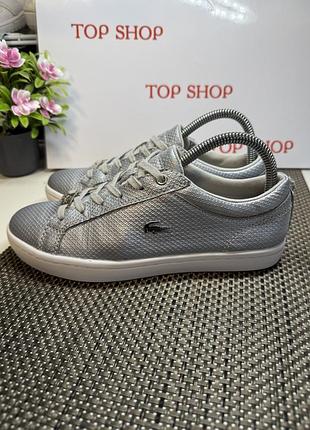 Оригінальні шкіряні кеди lacoste 3