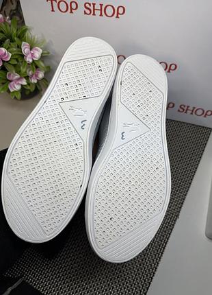 Оригінальні шкіряні кеди lacoste 4