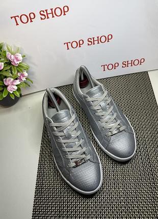 Оригінальні шкіряні кеди lacoste 7