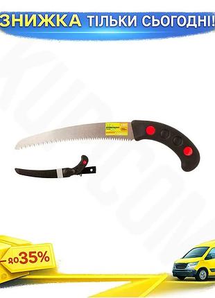 Ku ножовка садовая mastertool universal fit 255 мм 7 зубьев на дюйм для обрезки деревьев и кустарников uni2l_k