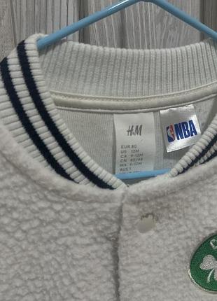Дитячий бомбер для хлопчика h&m розмір 80 4