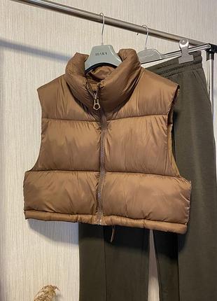 Жилет пуфер stradivarius 2