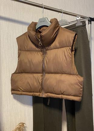 Жилет пуфер stradivarius