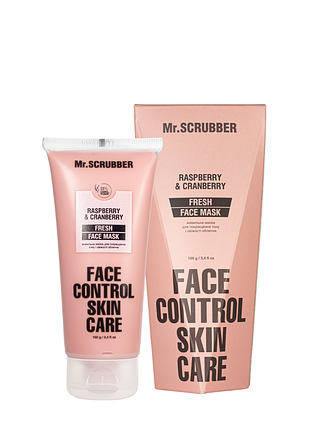 Живильна маска для покращення тону та свіжості шкіри обличчя mr.scrubber fresh face control, 100 мл