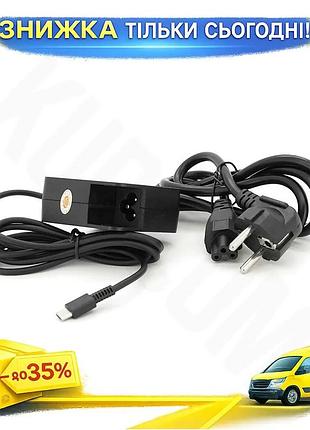 Ku блок живлення merlion universal fit 45w для ноутбука hp usb type-c для зарядного пристрою для ноутб uni2l_k