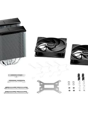 Ku кулер для процесора universal fit be quiet! pure rock pro 3 silver black активне охолодження до 250 uni2l_k 6