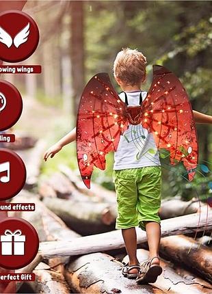 Движущиеся крылья с подсветкой и звуком shadow angel