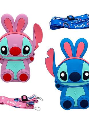 Детская силиконовая сумка лило и стич «стич (stitch)» 25-523