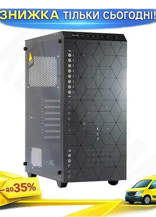 Ku корпус gtl gaming universal fit shield черный mid tower для пк atx micro atx mini itx с боковой пан uni2l_k