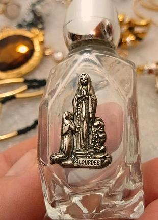 Флакон бутик изображения Де марии,lourdes, посеребрения, винтаж, франция? атомайзер