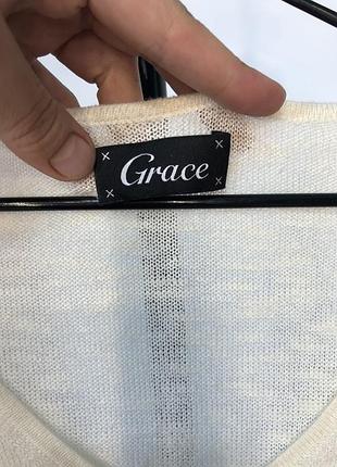 Джемпер пуловер з льоном grace 3