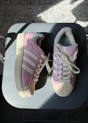 Adidas superstar pink patent 5