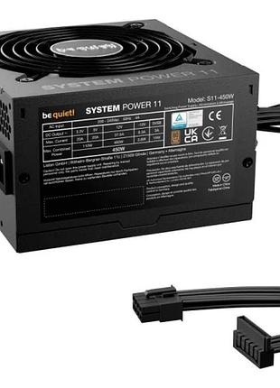 Ku блок питания 450 universal fit вт be quiet! system power 11 черный 80 plus bronze для пк стабильное uni2l_k 4