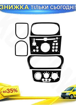 Накладки на панель черный рояль для opel combo 2002-2012 тюнинг автоинтерьера защита от повреждений ku-22