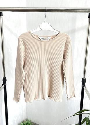 💫реглан в рубчик від h&m на 5-6 років, 110-116 см.