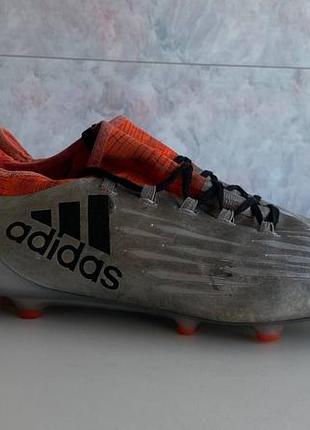 Adidas 16.1x футбольные мужские бутсы профи серый размер 47