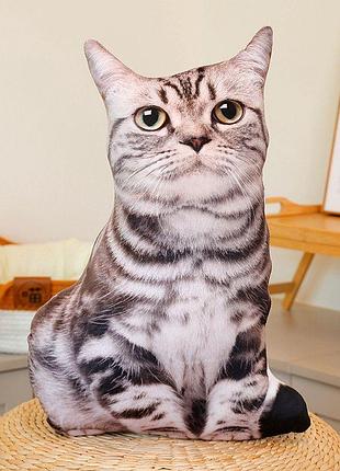 🐱 мягкая подушка - игрушка «котик» - 45 см 🐾 кіт 2