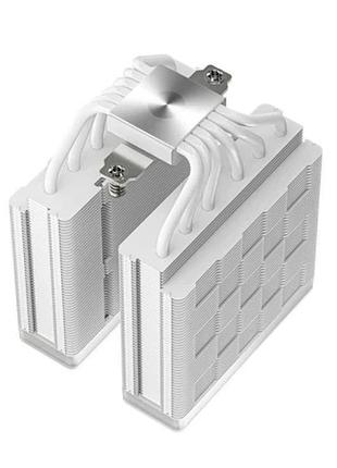 Ku кулер для процессора universal fit deepcool белый активное охлаждение 2x120 мм argb для intel amd б uni2l_k 9