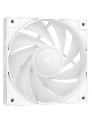 Ku кулер для процессора universal fit deepcool белый активное охлаждение 2x120 мм argb для intel amd б uni2l_k 10