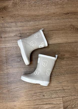 Дитячі гумові чоботи для дівчинки чи хлопчика grass & air colour changing wellies, сірі, р.24 (7), устілка 15,5см. на стопу 14,5-15см.