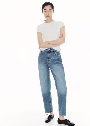H&m — модель mom slim fit high waist 52р