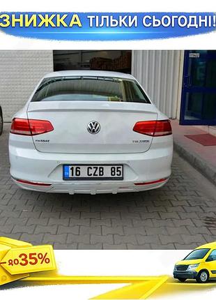 Задний диффузор под покраску для volkswagen passat b8 2015-2023 тюнинг бампера для улучшения аэродинамик ku-22