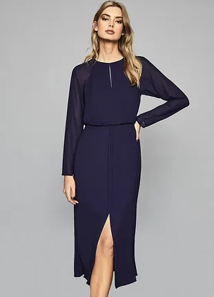 Reiss шифоновое платье цвета лаванды 4