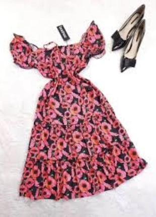 Красивое ярусное платье 👗 2