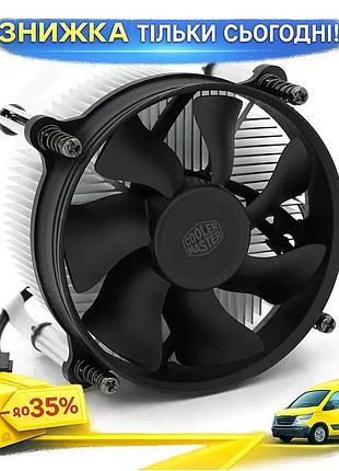 Ku кулер процессорный cooler universal fit master 95 мм для intel lga 115x/1200/775 вентилятор охлажде uni2l_k