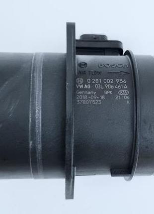 Дмрв розходомір повітря volkswagen audi seat 03l906461a 0281002956, б/в оригінал