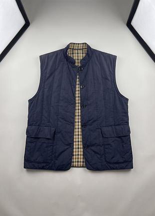 Стьобана куртка-трансформер / жилет aquascutum