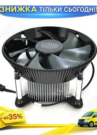 Ku кулер процессорный cooler universal fit master для intel lga 1150 1151 1155 1156 120 мм вентилятор uni2l_k