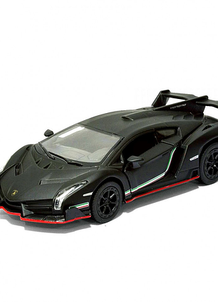 Колекційна іграшкова машинка matte lamborghini kt5370w інерційна black