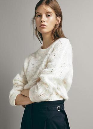 Свитер ажурной вязки massimo dutti