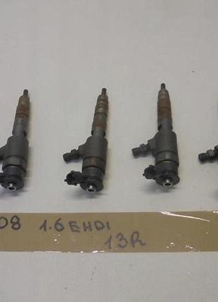 Форсунка топливная 0445110340 peugeot 208 1.6 ehdi б/у оригинал