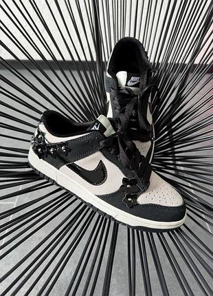 Nike dunk low se "florette" black 3