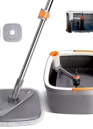 Система для уборки с ведром mop k10 (2 насадки из микрофибры)