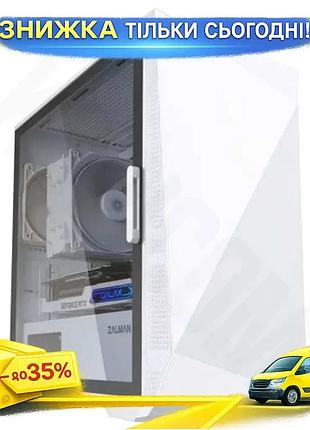 Ku корпус zalman для universal fit пк белый mid tower micro atx mini itx с боковой панелью из стекла о uni2l_k