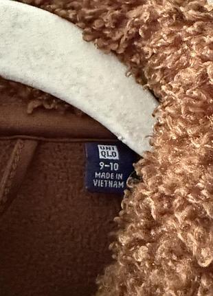 Плюшева куртка тедді uniqlo 6