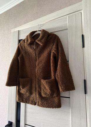 Плюшева куртка тедді uniqlo 4