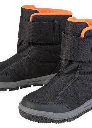 Термо-сапоги с мембраной waterproof для мальчика pepperts lidl 470869 33 черный