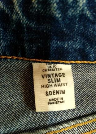 Denim vintage slim h&m7 фото