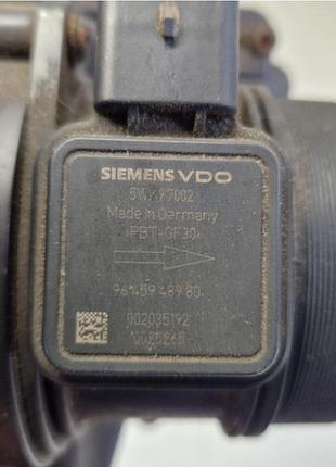Дмрв расходомер воздуха volvo v50 s40 2.0 tdci 9645948980, б/у оригинал